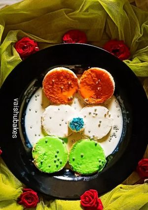 A picture of Tricolour Bread ki Rasmalai.