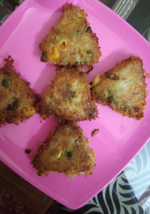 A picture of Rava upma cutlet.