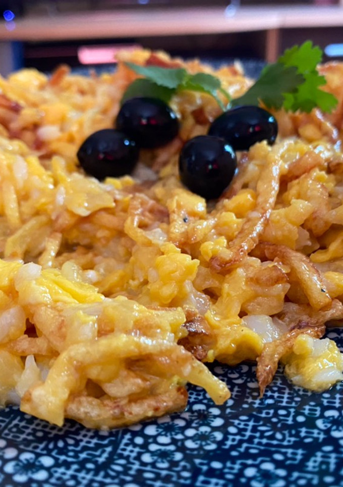 Una foto de Bacalao a bras