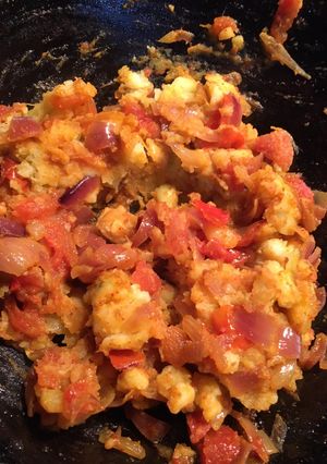 A picture of Aloo Bartha.