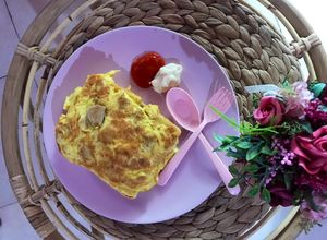 Foto resep 1. Omelet with double breads