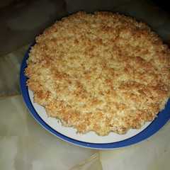 Una foto de Tarta de coco y dulce de leche