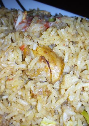 A picture of Chicken pilau #AuthorMarathon.