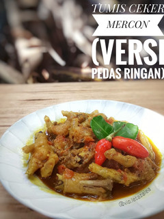 Foto resep Tumis Ceker Mercon Versi Pedas Ringan ala Violet Azalea