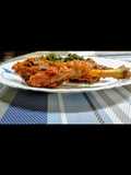 Deep fried crispy chicken with osuga(managu)#stayathomechallenge