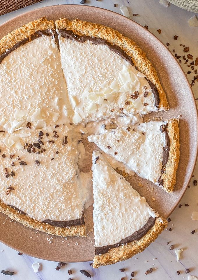 Una foto de Pizza choco-coco