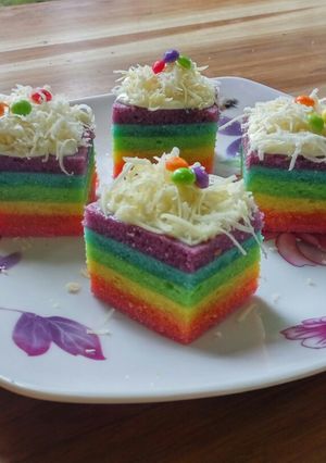Foto resep Bolu Kukus Pelangi