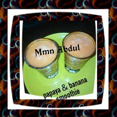 A picture of Papaya and banana.
