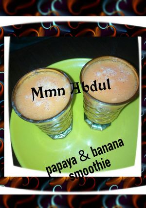 A picture of Papaya and banana.