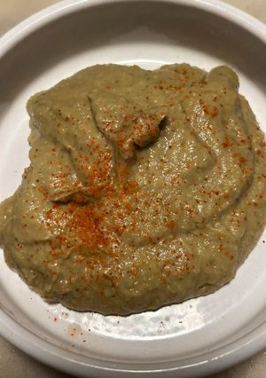 Foto di Crema di carciofi (di recupero) con pane raffermo