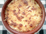 Pastel de carne al horno con nata
