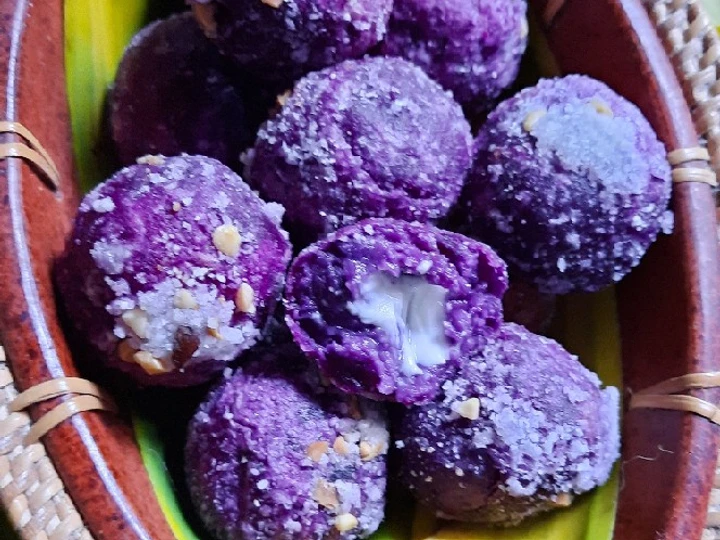 Cara Mudah Menyiapkan Resep Bola Ubi Ungu Coklat Putih yang Enak Banget Anti Ribet, Lezat
