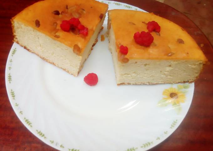 Recipe of Homemade Lemon half kg naked cake #WheatflourRecipeContest