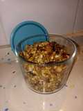 Granola crujiente de fruta