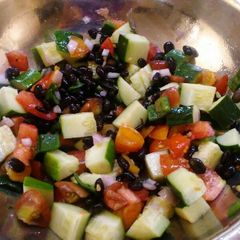 A picture of Summer bean salad.