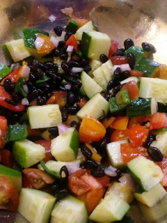 A picture of Summer bean salad.