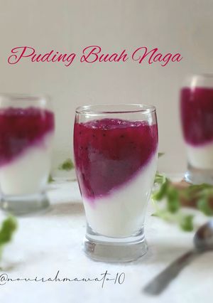 Foto resep Puding Buah Naga