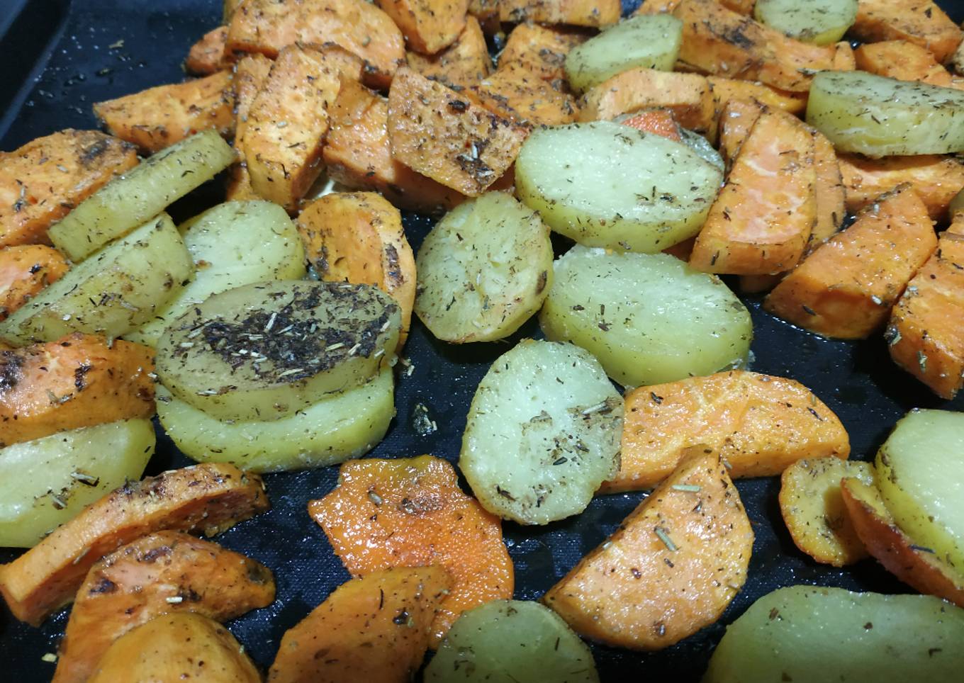Patatas y Batatas para guarnición