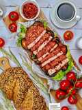 Homemade Beef milano sandwich