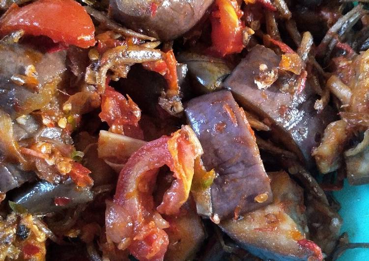 Resep Sambal terong teri | Resep Membuat Sambal terong teri Yang Lezat