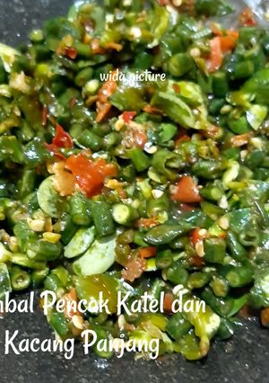 Foto resep Sambal Pencok Katel dan Kacang Panjang