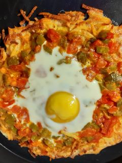 عکسی از دستور سیب زمینی تخم مرغ معصی جون