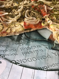 Una foto de Pizza vegetariana