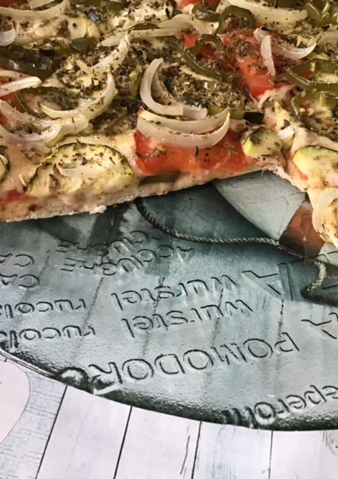 Una foto de Pizza vegetariana