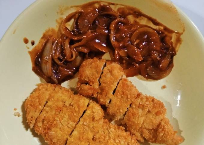 Resep Chicken Katsu With Barbeque Saus Oleh Nindya Wahyu Cookpad