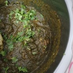 A picture of PAlak Gosht.
