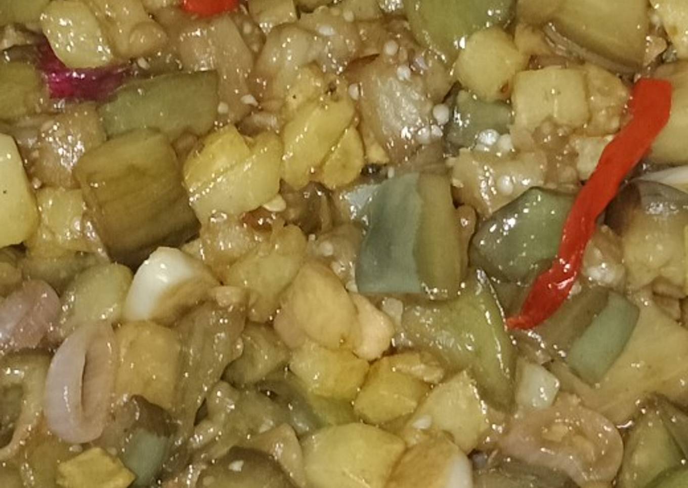 Tumis terong kentang