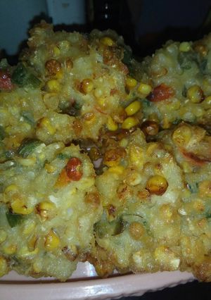 Foto resep Bakwan jagung pedas gurih