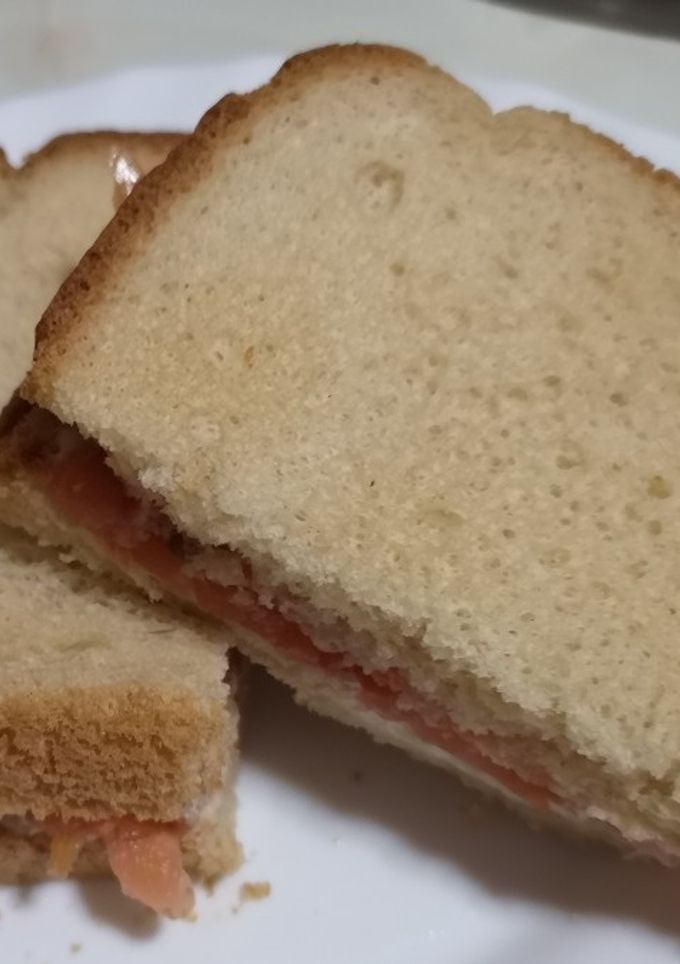 Una foto de Sándwich de salmón