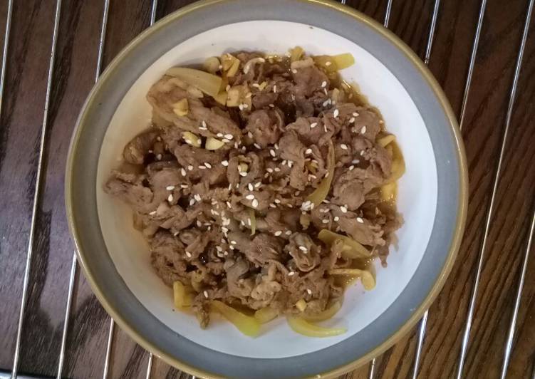 Daging slice yoshinoya wijen