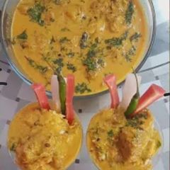 Punjabi kadhi A picture of Punjabi kadhi.