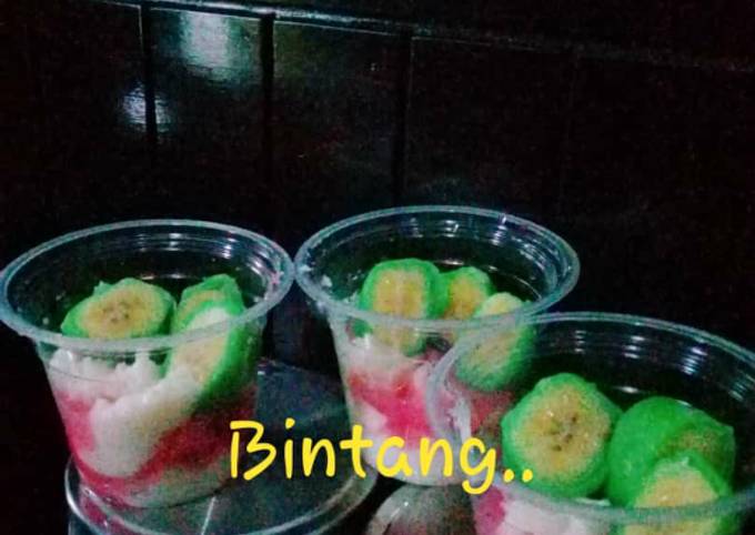 Es Pisang Ijo simple ala Bintang..🍓🍒