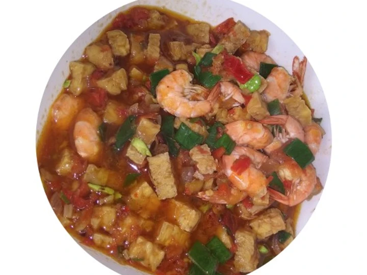 Cara Gampang Membuat Resep 56. Tumis Tempe Udang Pedes Manis yang Bikin Ngiler Anti Ribet, Bikin Ngiler