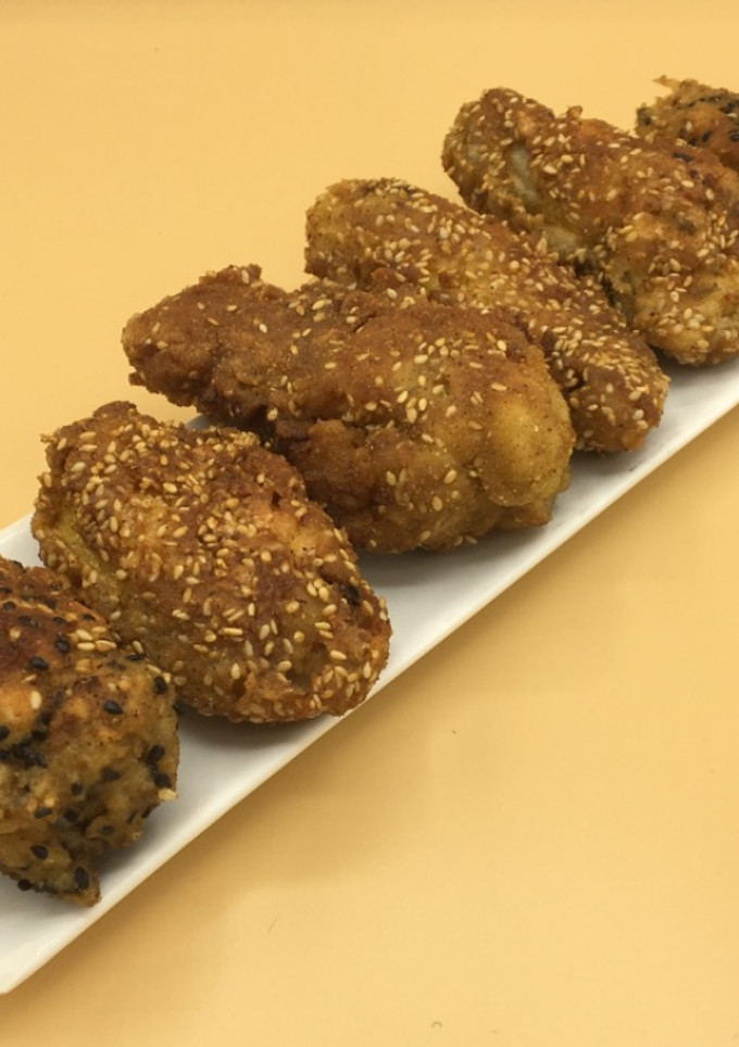 Una foto de Alitas de pollo 🐓rebozadas al estilo americano🇱🇷