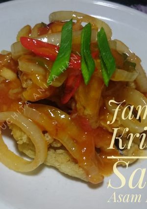 Foto resep Jamur Krispi Asam Manis