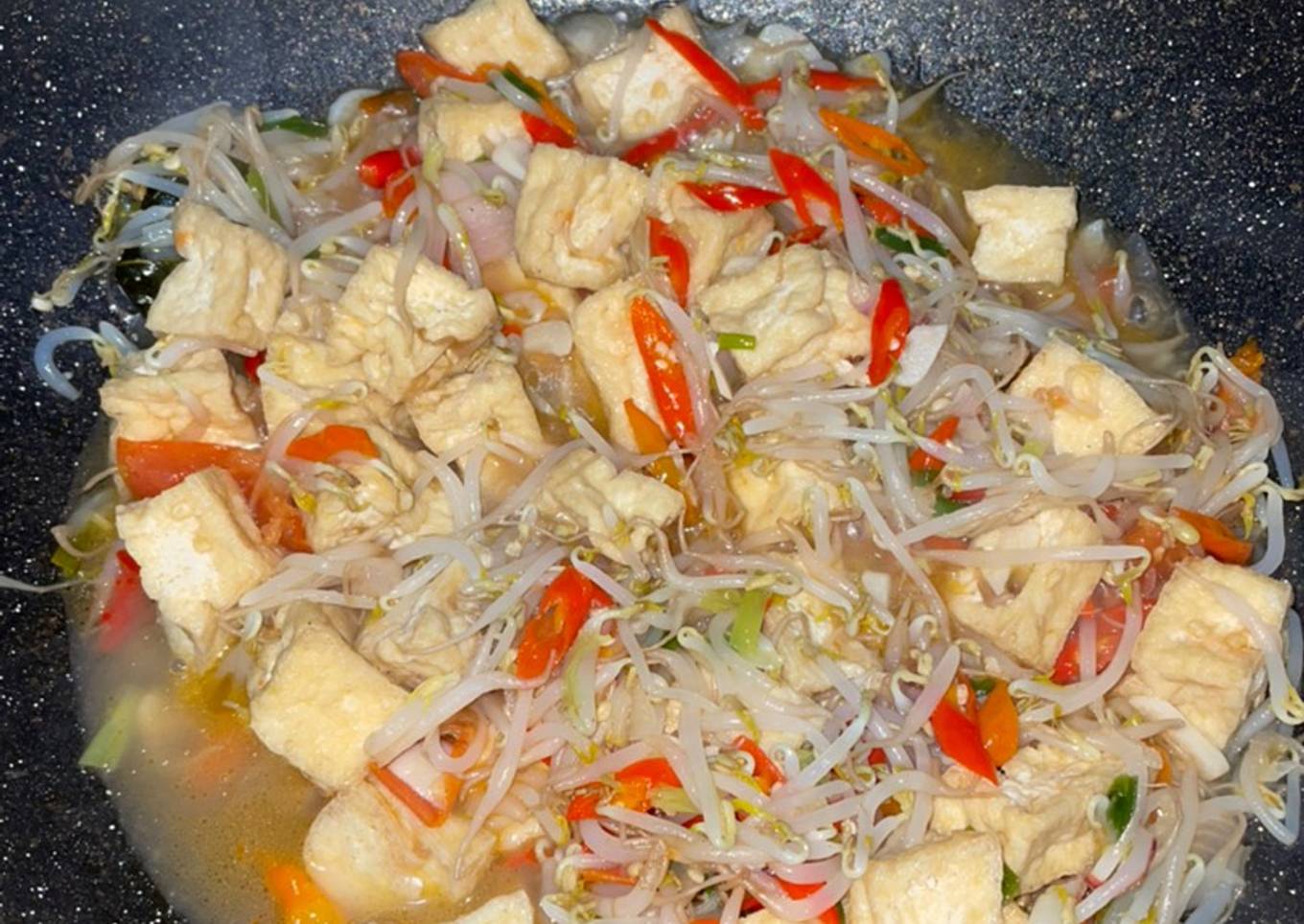 Tumis tauge tahu
