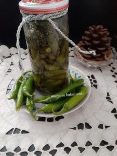 عکسی از دستور ترشی فلفل