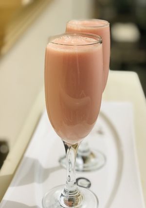 A picture of Watermelon and coconut shake.
