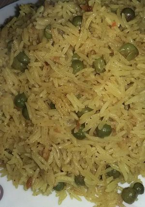 صورة لوصفة رز البازلاء🍛 تنفع للدايت😊