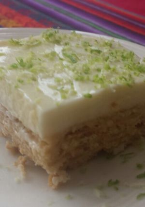 Una foto de Postre nevado de limón