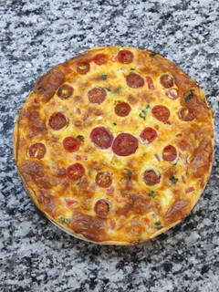 Una foto de Tarta caprese rápida