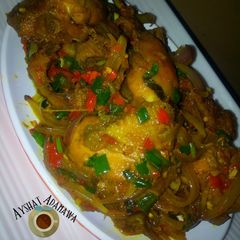 A picture of Peppered chicken.