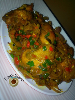 A picture of Peppered chicken.