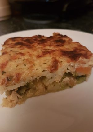 صورة لوصفة دجاج بالكاري مع الخضار بالفرن 😋