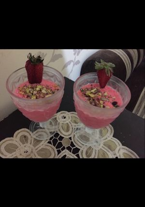 صورة لوصفة بوظة على فريز