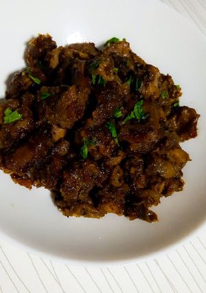Konfitált csirkezúza🐔🐓 recept fotója
